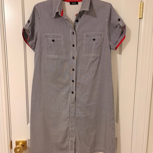 Delmod Dresses & Skirts - Delmod Vintage 1950’s-1970’s Pinstriped Shirt Dress